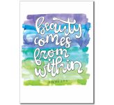 What is Beauty: Beauty comes from within - Banner BAN667